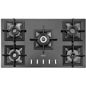 تصویر گاز استیل البرز مدل G-5913 شیشه ای (قطعات ایتالیایی) Steel Alborz Plate Gas Stove G5913 Model