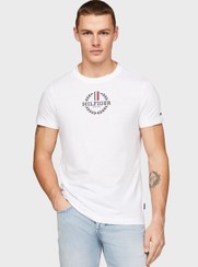 تصویر تی‌شرت گردن گرد لوگو برند Tommy Hilfiger Logo Crew Neck T-Shirt