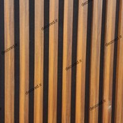 تصویر ترمووال mdf آران دکور| رنگ بلوط | عرض 50 سانت | ارتفاع 2.80 Thermowall mdf wall panel