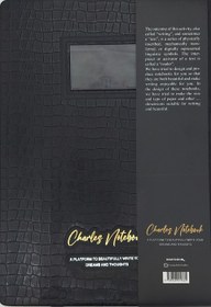 تصویر دفتر طراحی CHARLES NOTEBOOK (کد 605)،(چرم،لب طلایی) 