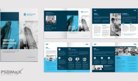 تصویر کاتالوگ لایه باز شرکتی تمام رنگی 