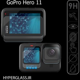 تصویر محافظ صفحه نمایش و لنز گوپرو هیرو HERO11 