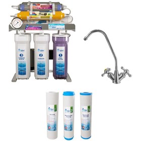 تصویر دستگاه تصفیه آب اس اس وی مدل MaxSpring 2W X1000 به همراه شیر دوکاره و فیلتر تصفیه آب کد 01 بسته 3 عددی 