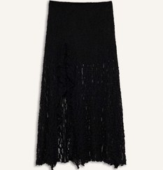 تصویر دامن ماکسی مشکی دفکتو 