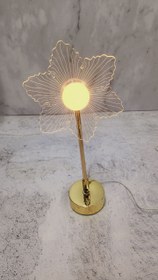 تصویر چراغ خواب کریستال طرح گل Flower design crystal bedside lamp