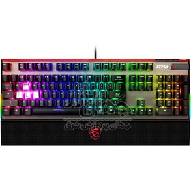 تصویر کیبورد مخصوص بازی مکانیکی ام اس آی مدل Vigor GK80 SILVER MSI Vigor GK80 SILVER Mechanical Gaming Keyboard