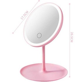 تصویر آینه آرایشی LED دار استندی 