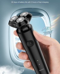 تصویر ریش تراش برقی Runwe قابل حمل. - سیاه RUNWE electric shaver men's portable rechargeable shaver