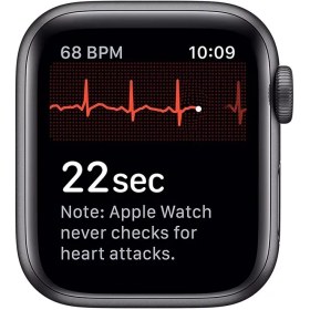 تصویر ساعت هوشمند اپل واچ سری 5 سایز 44 ا Apple Watch Series 5 44m Space Gray Aluminum Case Black Sport Band Apple Watch Series 5 44m Space Gray Aluminum Case Black Sport Band