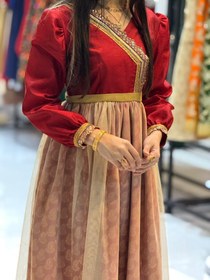 تصویر پیراهن مدل ترمه کد 100395 