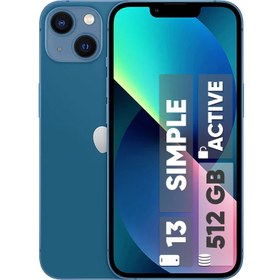 تصویر گوشی موبایل اپل مدل iPhone 13 دو سیم‌ کارت ظرفیت 512 گیگابایت و رم 4 گیگابایت - اکتیو Apple iPhone 13 Dual SIM 512GB And 4GB RAM Mobile Phone - ACTIVATED