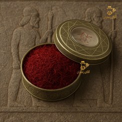 تصویر زعفران سوپرنگین صادراتی ۱ مثقال ظرف خاتم 
