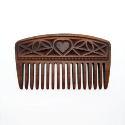 تصویر شانه چوبی طرح قلب کد HG-147 