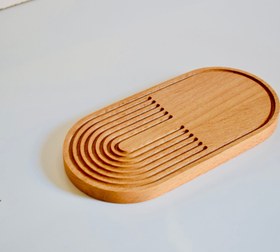 تصویر زیرلیوانی چوبی کد z1 