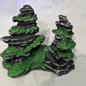تصویر تزئینی آکواریوم طرح صخره 