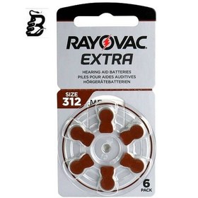 تصویر باتری سمعک ریواک اکسترا شماره 312 EXTRA RAYOVAC RAYOVAC EXTRA Hearing Aid Battery