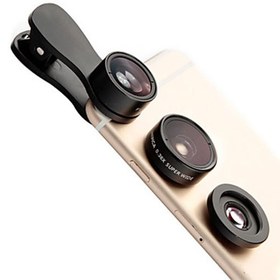 تصویر لنز فیش آی و واید و ماکرو گوشی موبایل لی کیو آی Lieqi F-516 Wide Angle & Macro & Fisheye Lens 