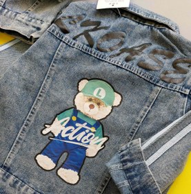 تصویر کت جین بچگانه خرسی 