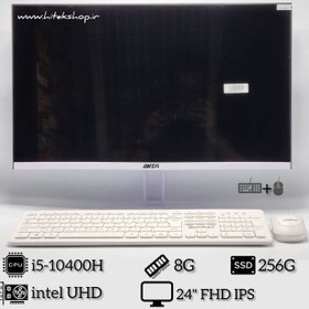 تصویر کامپیوتر آل این وان نو با جعبه 24 اینچی I5-10400 | 8G | 256G | Intel UHD 24 | FHD IPS 