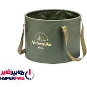 تصویر سینک ظرفشویی سفری نیچرهایک مدل 10L NH20SJ040 - رنگ خاکی Naturehike Travel Sink Model 10L NH20SJ040