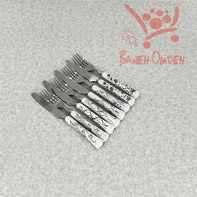 تصویر کارد و چنگال میوه خوری سرامیک Bonito 