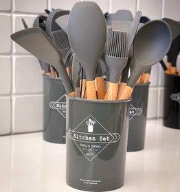 تصویر ست ابزار سیلیکون - مشکی Silicone tool set