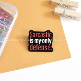 تصویر پین متنی sarcastic is my only defense. - کد111 