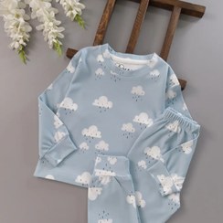 تصویر ست راحتی بلوز و شلوار پسرانه و اسپرت طرح ابر 