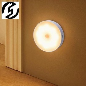 تصویر چراغ مگنتی سقفی و دیواری سنسوردار شارژی Ceiling and wall magnet lamp with rechargeable sensor