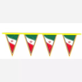 تصویر ریسه پرچمی ایران مثلثی 