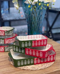 تصویر تابه سرامیکی مستطیل سه سایز Danny home 