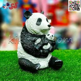 فیگور حیوانات ماکت خرس پاندا نشسته نرم Panda 180