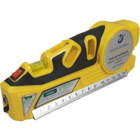 تصویر تراز لیزری و متر چند کاره 