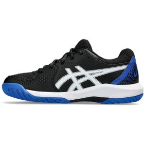 تصویر Asics ژل مورخ 8 گرم کفش تنیس سیاه کودکان مردانه و زنانه بزرگ 1044A077 002 