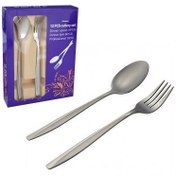 تصویر ست قاشق و چنگال Unique مدل استیل بسته 12 عددی 