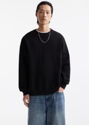 تصویر سویشرت ساده یقه گرد برند PullAndBear Bisiklet yaka basic sweatshirt