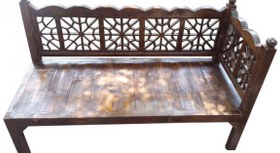 تصویر تخت چوبی سنتی گوشه ای کد CH13 