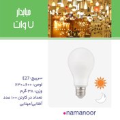 تصویر لامپ ۷ وات‌ نمانور - سفید 