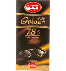 تصویر تابلت شکلات تلخ ۷۸٪ گلدن آیدین - بسته ۶ عددی Golden dark chocolate tablet