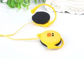 تصویر هندزفری فانتزی طرح لاین KN-211 Line sticker earphone 