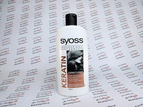 تصویر نرم کننده مو کراتینه سایوس SYOSS مدل KERATIN مناسب موهای ضعیف و شکننده (500میل) SYOSS KERATIN hair conditioner suitable for weak and fragile hair (500ml)