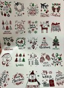 تصویر ترانسفر کوره ای کریسمس قرمز 