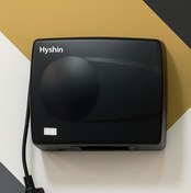 تصویر دست خشک‌کن اتوماتیک استیل Hyshin - طراحی لوکس و عملکرد فوق‌سریع - مشکی Hyshin Automatic Steel Hand Dryer - Luxury Design & Ultra-Fast Drying Technology