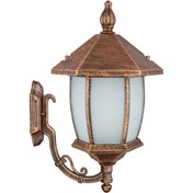 تصویر چراغ دیواری پارکی تکشیدفام مدل ویکتوریا خمره ای کد 8101-16 