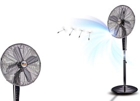 تصویر پنکه ایستاده ناسا الکتریک مدل NS-1117 با ریموت و ۴ پره 