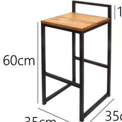 تصویر صندلی بار / صندلی کانتر / صندلی اپن مدل Ch401 - طرح Ch4101 صندلی کافه / صندلی رستوران / چهارپایه