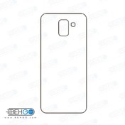 تصویر برچسب پشت جی 6 سامسونگ محافظ پشت رنگی و اکلیلی گوشی Samsung Galaxy J6 Back Protector 