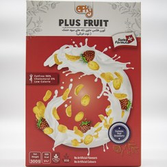 تصویر کورن فلکس حاوی تکه های توت فرنگی الفی وزن 300 گرم 