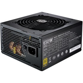 تصویر پاور کامپیوتر 650 وات تمام ماژولار کولرمستر مدل MWE Gold 650 CoolerMaster MWE Gold 650W 80 Plus Full Modular PSU