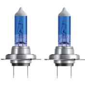 تصویر لامپ H7 یخی دو خار ۵۵ وات 